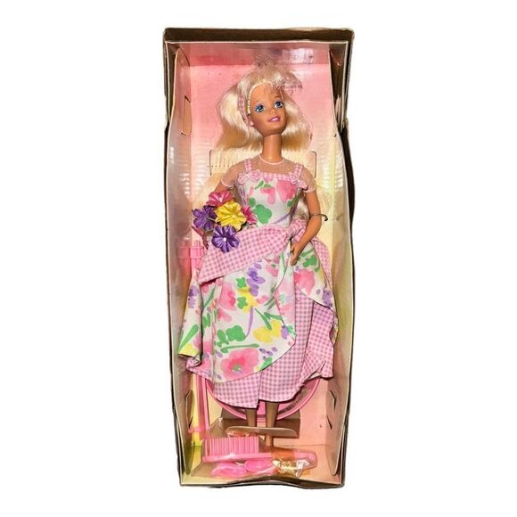 Barbie Spring Petals Barbie Blonde Avon Exclusive 1996 Mattel 16746 New NIB - Picture 1 of 7